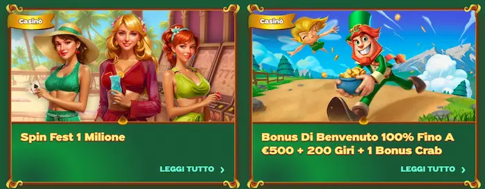 GreenLuck Casino bonuses